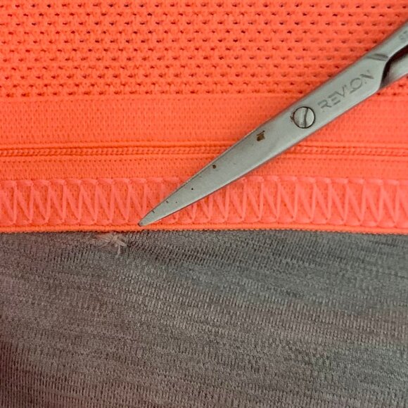 EUC Nike Pro 3 inch Training Shorts, Size Small, Grey/Orange - Picture 6 of 9